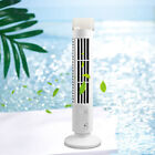 Bladeless Vertical Cooling Tower Fan with Light 3W 2-speed for Office (White)