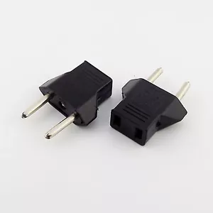 5x Travel Charger Wall AC Power Plug Adapter Converter US USA to EU Europe EURO - Picture 1 of 7
