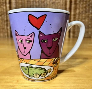 Kitty Love by Ursula Dodge 10 Unzen Kaffee Teetasse Becher Wein Abendessen Katzen - Bild 1 von 8