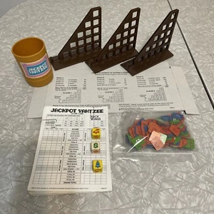 Vtg 1980 Jackpot Yahtzee Board Game ES Lowe Milton Bradley Replacement Parts. - Picture 1 of 5