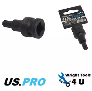 US PRO Tools 1/2" DR Impact Torx Bit Socket T50 X 53MM Star 3313 - Picture 1 of 5