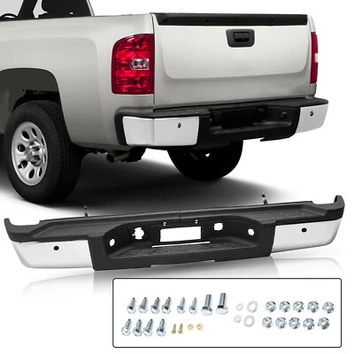 Rear Bumper For 2011-2014 Chevy Silverado/GMC Sierra 2500 3500 HD w/ Sensor Hole Foto 1 de 4