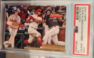 2024 Topps MATT OLSON/PETE ALONSO/KYLE SCHWARBER HR True Photo PSA Gem Mint 10 - Picture 1 of 3