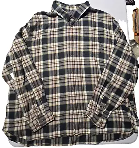 Eddie Bauer Flannel Outdoor Shirt Mens 4XB Long Sleeve Button Down EM31LW202X - Picture 1 of 11