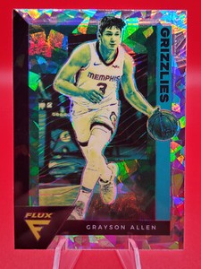 Grayson Allen Milwaukee Bucks 2020-21 Flux Silver Cracked Ice Parallel