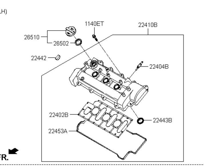 NUEVO 2 PIEZAS Piezas Genuinas Válvula PVC 2674032804 Para Kia Hyundai Isuzu Mazda Chrysler Foto 1 de 4