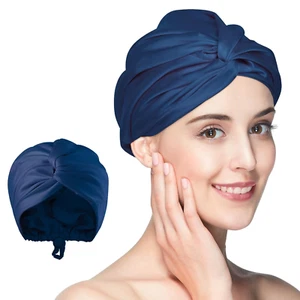FADACHY Satin Hair Bonnet for Sleeping,Adjustable Double Layer Silk Sleep Cap Kn - Picture 1 of 12