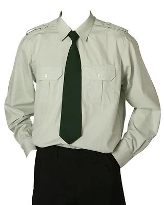 PILOTENHEMD UNIFORMHEMD DIENSTHEMD SCHÜTZENHEMD HEMD 1/1 Arm  lind - Bild 1 von 2