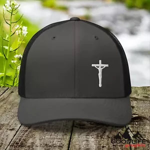 Sombrero de camionero religioso Jesús en la cruz para hombre y mujer - Imagen 1 de 31