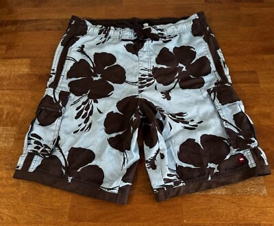 Tony Hawk Hombre Board Shorts Hibisco Flor Floral Talla Mediana Bañador Foto 1 de 4