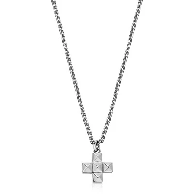 Sagapo Collana da Uomo in Acciaio Con Croce Sagapò SPD26 S'agapo - Immagine 1 di 4