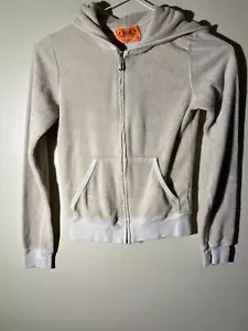 Cappuccio Vintage Juicy Couture Marrone Y2k Giacca Terry Taglia Small 156 - Foto 1 di 9