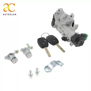 Ignition & Door Lock Cylinder Switch Assembly with 2 Keys for Honda Element - Foto 1 di 11