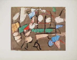 André LANSKOY : Les briques volantes, Héliogravure signée - Picture 1 of 5