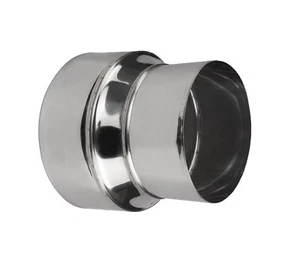 Edelstahl Ofen Rohr Reduzierer / Rohr Anschluss / Kamin Abzug Futter Adapter - Bild 1 von 1