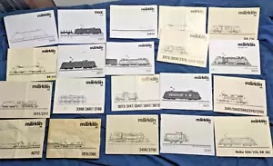 Händlerposten: 20 x Märklin H0 Lokomotiven Bedienungsanleitungen - Bild 1 von 6