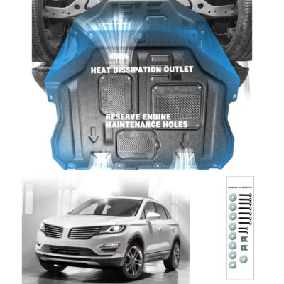 Para-lamas dianteiros do motor para Lincoln MKC 2016-2018 sob os protetores contra respingos do motor - Imagem 1 de 4
