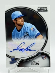 Aaron Crow 2011 Bowman Sterling #11 Autograph Rookie Card RC I7 - Picture 1 of 2