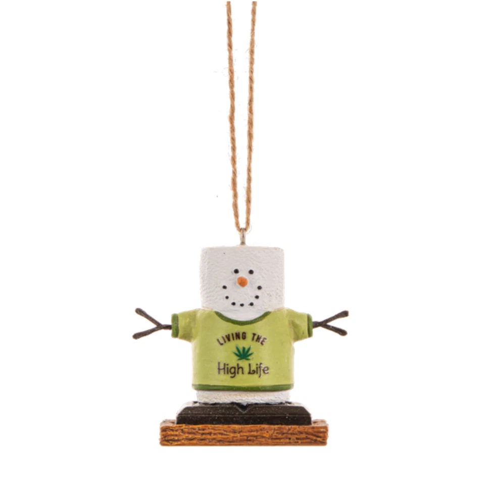 Ganz Smores Living High Snowman Plastic Holiday Christmas Ornament - Image 1 of 1