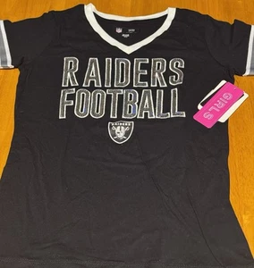 Las Vegas Raiders Tshirt Youth Girls Size 10/12 - Picture 1 of 7