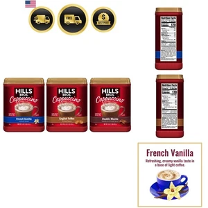 Cappuccino Mix Instant Kaffee Schaumig Getränke Pulver 3er Pack 16oz - Bild 1 von 11