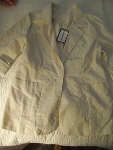 Neu mit Etikett!! Jofemuho Damen Freizeit Baumwolle Leinen 3/4 Arm Gr. S Blazer Jacke - Bild 1 von 10