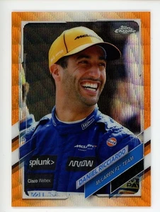 Topps 2021 cromo fórmula 1 28 refractor naranja onda Daniel Ricciardo 14/25 - Imagen 1 de 2