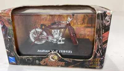 Indian V-2 1912 красный мотоцикл литой с пластиком масштаб G модель 1:32 новый - Изображение 1 из 4