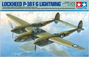 TAMIYA : 1/48 : Lockheed : P-38F/G Lightning : Plastic Model Kit : 61120 :Japan - Picture 1 of 7