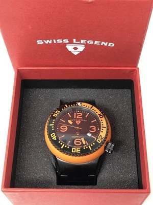 Swiss Legend Watch Neptune Orange Mens with Box - Image 1 of 4