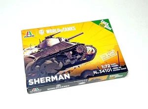 ITALERI 34101 Military Model 1/72 Sherman Tank Model Kit T4101 - Picture 1 of 2