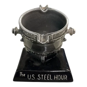 Vintage Pennsbury Pottery Ashtray US Steel Hour Ladle Foundry Early Old - Picture 1 of 4