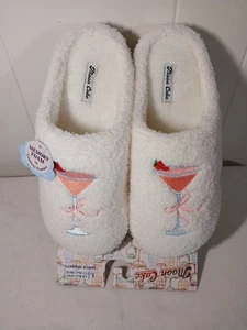 Moon Cake Ladies Slippers L 9/10 EU 40/41 Strawberry Cosmopolitan Memory Foam - Picture 1 of 5