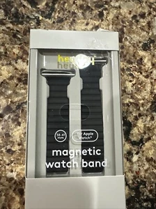 Bracelet magnétique en silicone Apple Watch 38/40/41 mm - Noir apogée - Boîte ouverte - Photo 1 sur 1