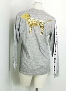 Victoria's Secret Pink Campus Long Sleeve Tee size XS - Picture 1 of 4