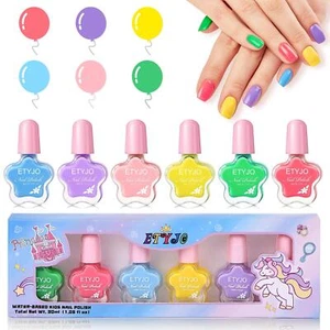 Kids Nail Polish - Non Toxic Nail Polish For Girls Ages 3+ Water-Based Low Odor - Picture 1 of 7
