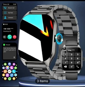 Smartwatch Fitness Tracker, Touchscreen, Heart Rate Monitor, GPS, Waterproof - C - Picture 1 of 4