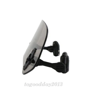 Groß Einstellbar Clip On Windschutzscheibe Extension Spoiler Windschild Rauch - Picture 1 of 10
