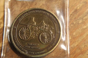 HANOVER AREA HISTORICAL SOCIETY MEDAL 1988 SILSBY FIRE ENGINE - NUMISMATIC - Picture 1 of 2