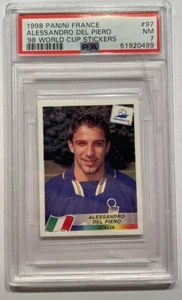 Alessandro Del Piero 1998 World Cup sticker PSA 7 🔥 - Picture 1 of 2