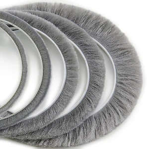 Bürstendichtung selbstklebend Türbürste Dichtung Grau 6-20mm Meterware [1,99/m] - Bild 1 von 8