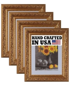 4-Pack Custom Picture Poster Frame 3-1/2" Gold Ornate 16x20 24x36 3348-A897 - Picture 1 of 10