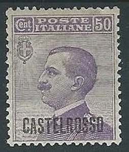 1922 EGEO CASTELROSSO EFFIGIE 50 CENT MH * - G025 - Picture 1 of 1