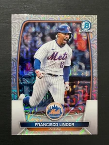 Francisco Lindor 2023 Bowman Chrome Mojo Refractor Card #81 - Picture 1 of 2