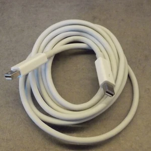apple thunderbolt 2 cable 2m 2 m white md861zm/a md861 a1410 cavo originale - Photo 1/3