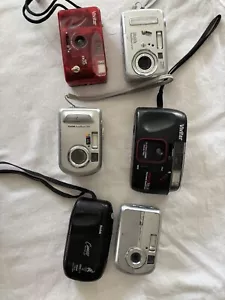 35 Mm Camera Bundle. Sold As Is. All 6 Units.  Kodak And Vivitar Models. - Picture 1 of 8