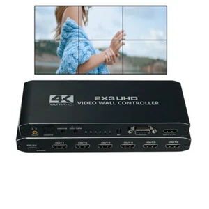 1 In 6 out 4K HDMI Video Wall Controller With Audio Extraction Accessories - Picture 1 of 11