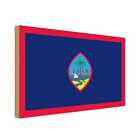 Holzschild Holzbild 18x12 cm Guam Fahne Flagge Geschenk Deko
