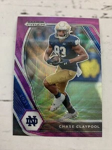 Chase Claypool 2021 Prizm Draft Picks Purple Wave Prizm Card #54 Steelers - Picture 1 of 2