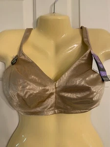 Reggiseno Bali 34D beige passione per il comfort senza fili comfort posteriore a U nuovo con etichette - Foto 1 di 4